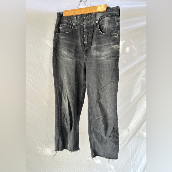 Adriano Goldschmied knoxx high rise baggy boyfriend black jeans 27 - Picture 3 of 8